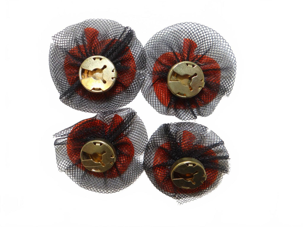 Set of 4 Halloween Pumpkin Button Covers