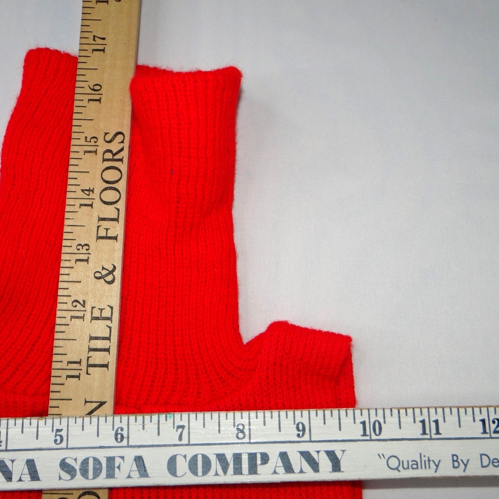 Red Knit Cowl Neck Tunic Top One Size Fits All