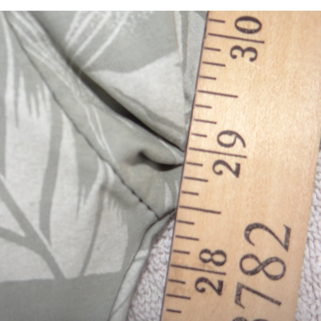 Made In Italy Tropical Leaf Print Pants Sage Green Viscose Blend Large