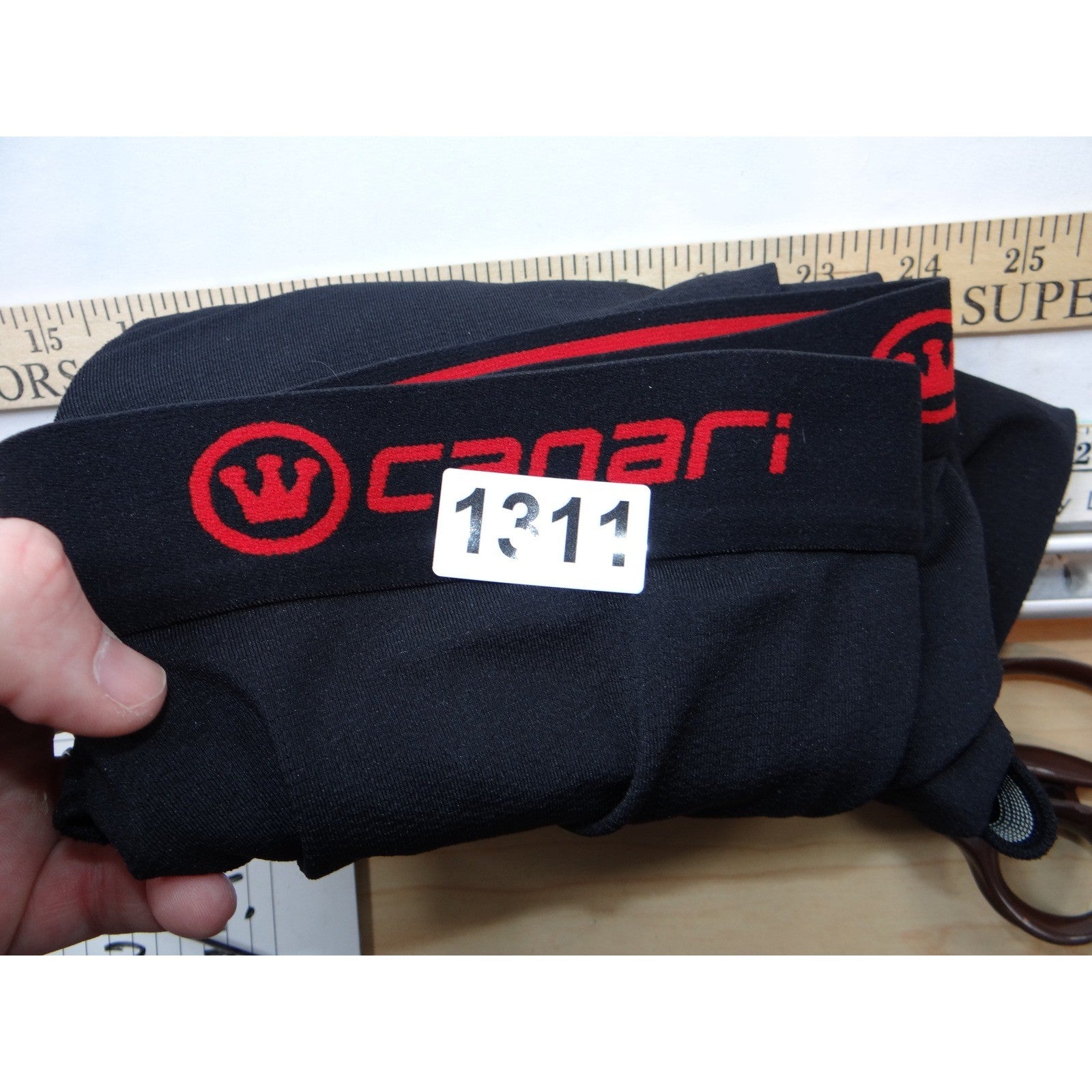 Canari Mens Black Padded Cycling Shorts Size Medium