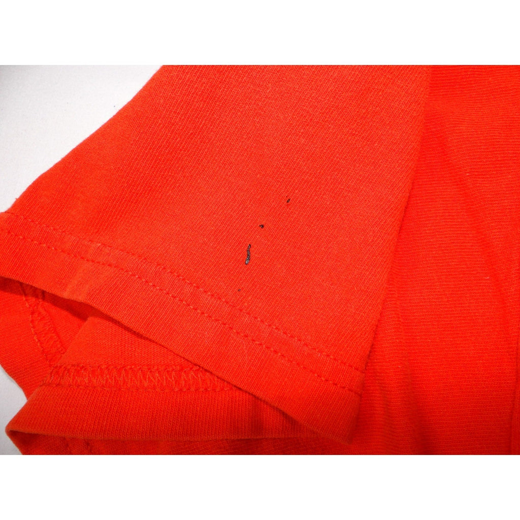 Vintage Orange T Shirt Shook Hardy & Bacon "One Person Can Make A Difference" XL