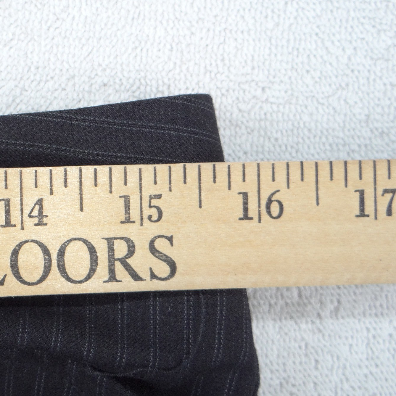 Worthington Modern Fit Pinstripe Wide Leg Work Dress Pants Black Grey Women Sz 6