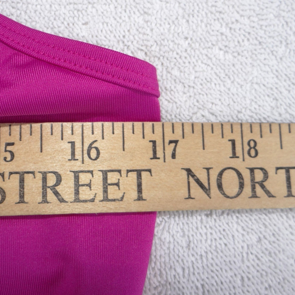 Fila Sport Womens Magenta Pink Racerback V-Neck Athletic Tank Top Large