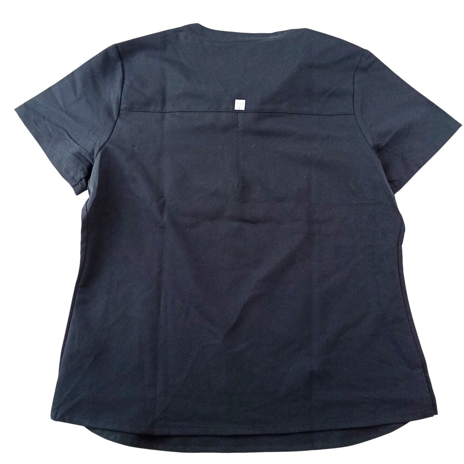 Fabletics Womens Black V-Neck Performance Scrub Top Uniform Size M