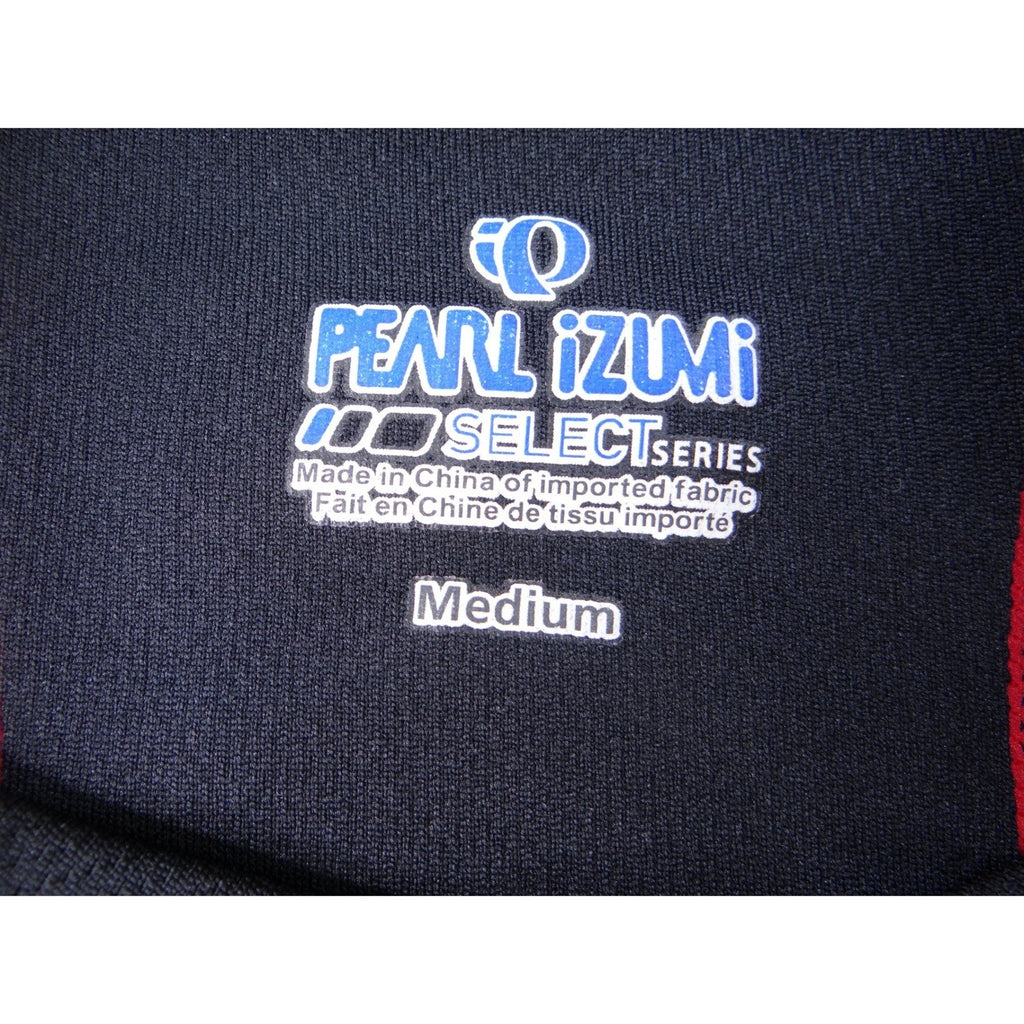 Pearl Izumi Select Series Cycling Jersey Red Black Short Sleeve Full Zip Men Med