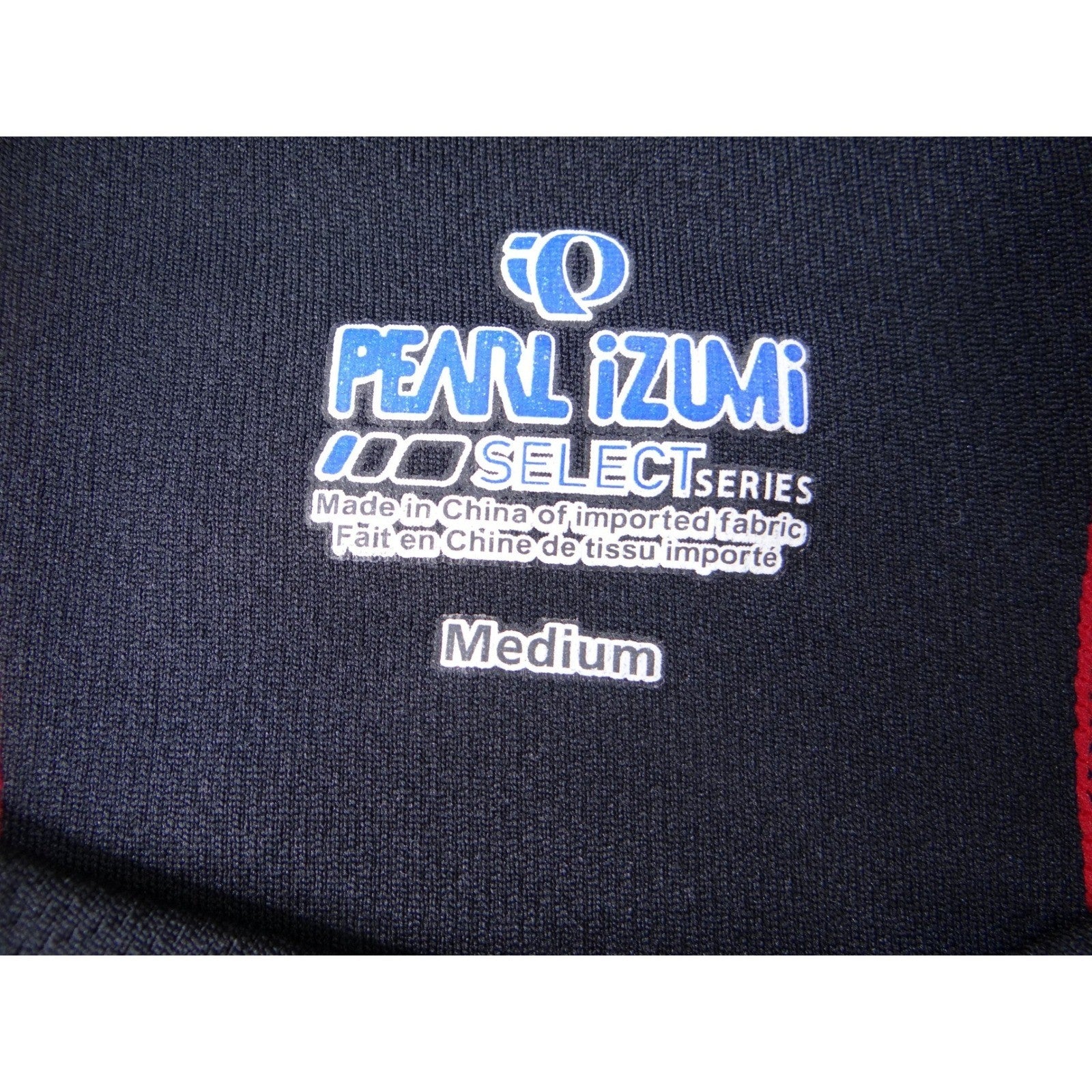 Pearl Izumi Select Series Cycling Jersey Red Black Short Sleeve Full Zip Men Med