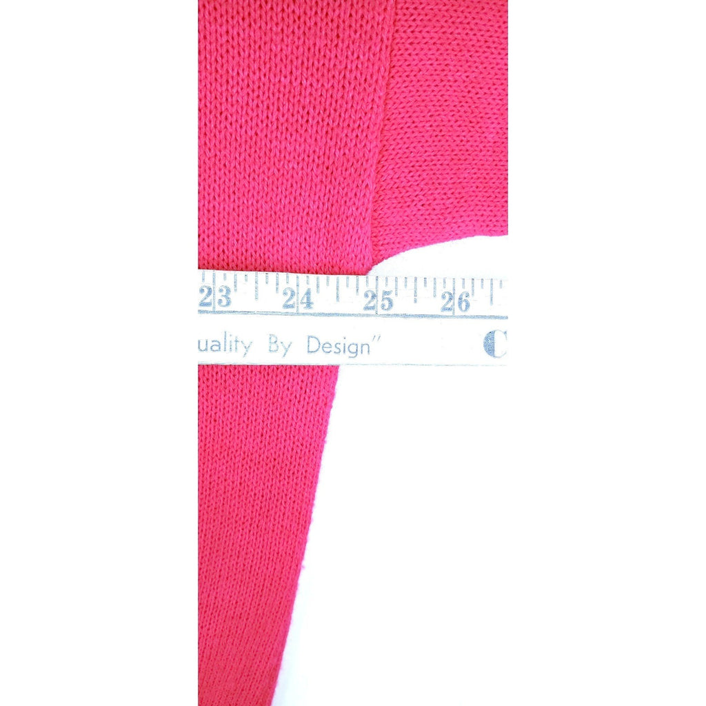 Vintage Justin Allen Women's Bright Pink Over-Sized Knit Sweater Made in USA
