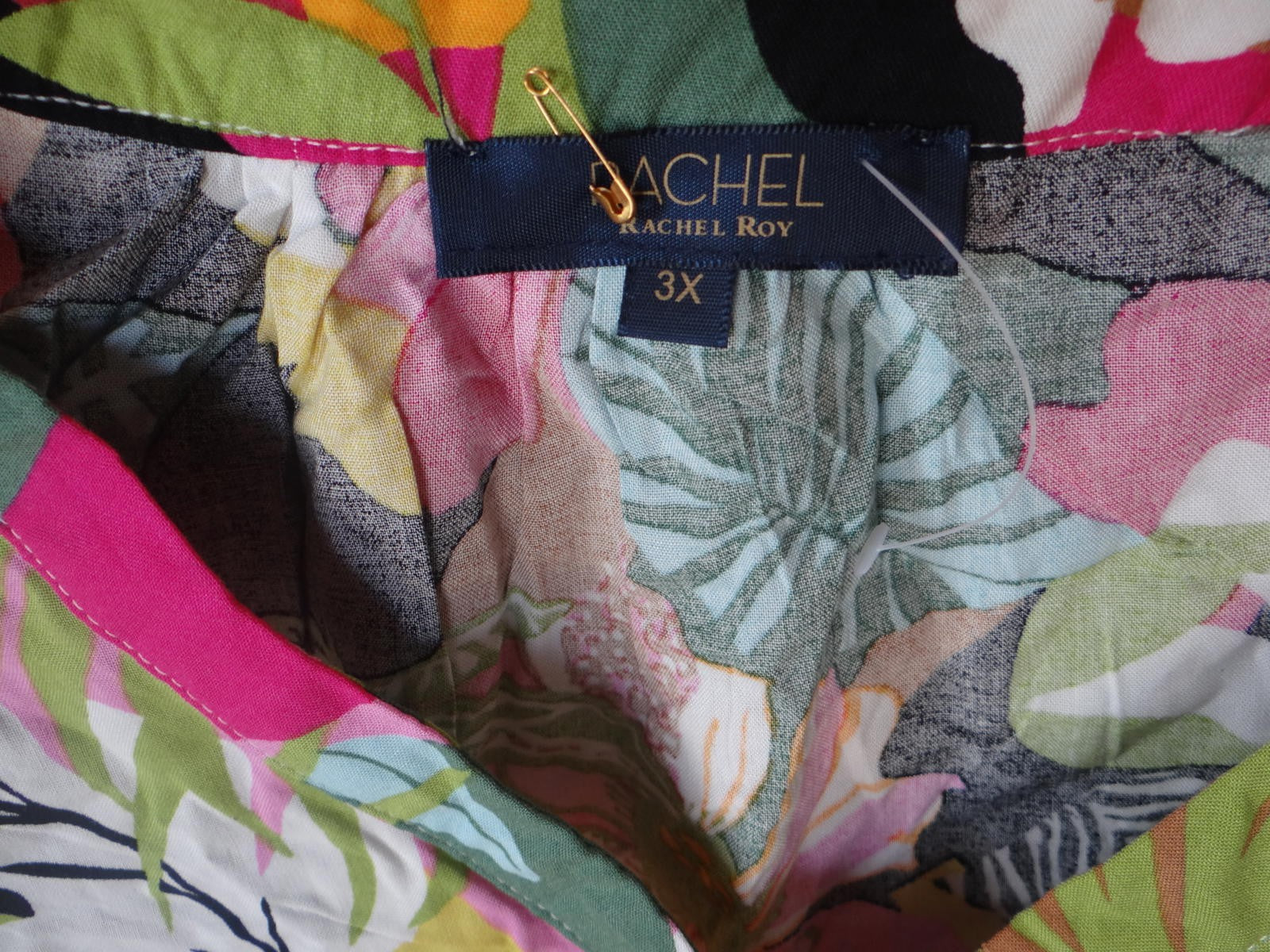 Rachel Roy Women's Plus Size 3X Floral Print Blouse NWOT