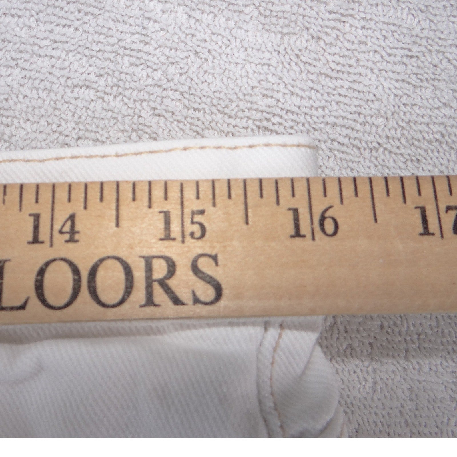 Levis White Denim Straight Leg Jeans Mens 31x31 Solid Cotton Pants