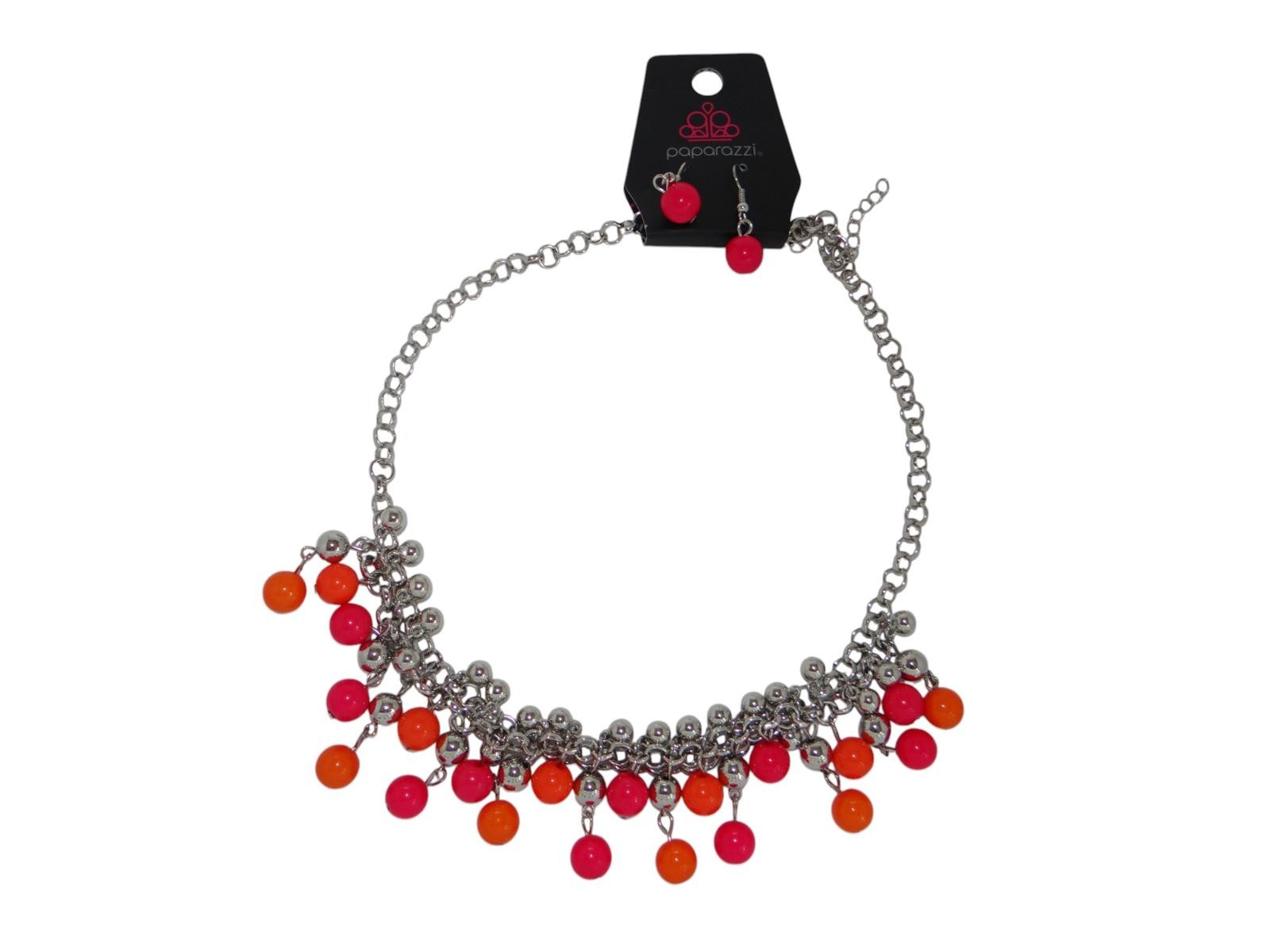 Paparazzi Vibrant Beaded Statement Necklace & Earrings