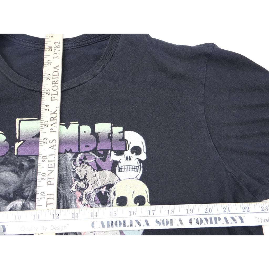 Rob Zombie Graphic T Shirt Black Short Sleeve Mens Size XL