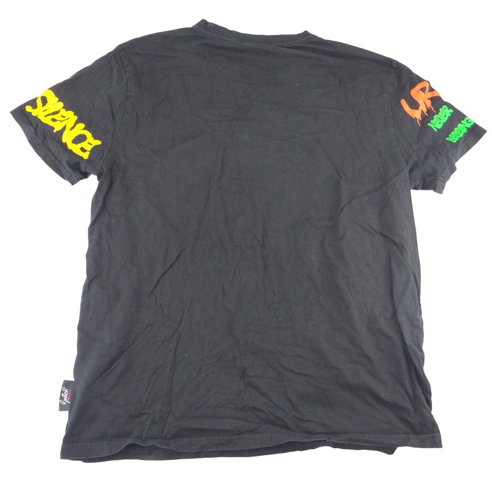 Switch Remarkable Mens XXL Black Graffiti Graphic T-Shirt Streetwear Urban