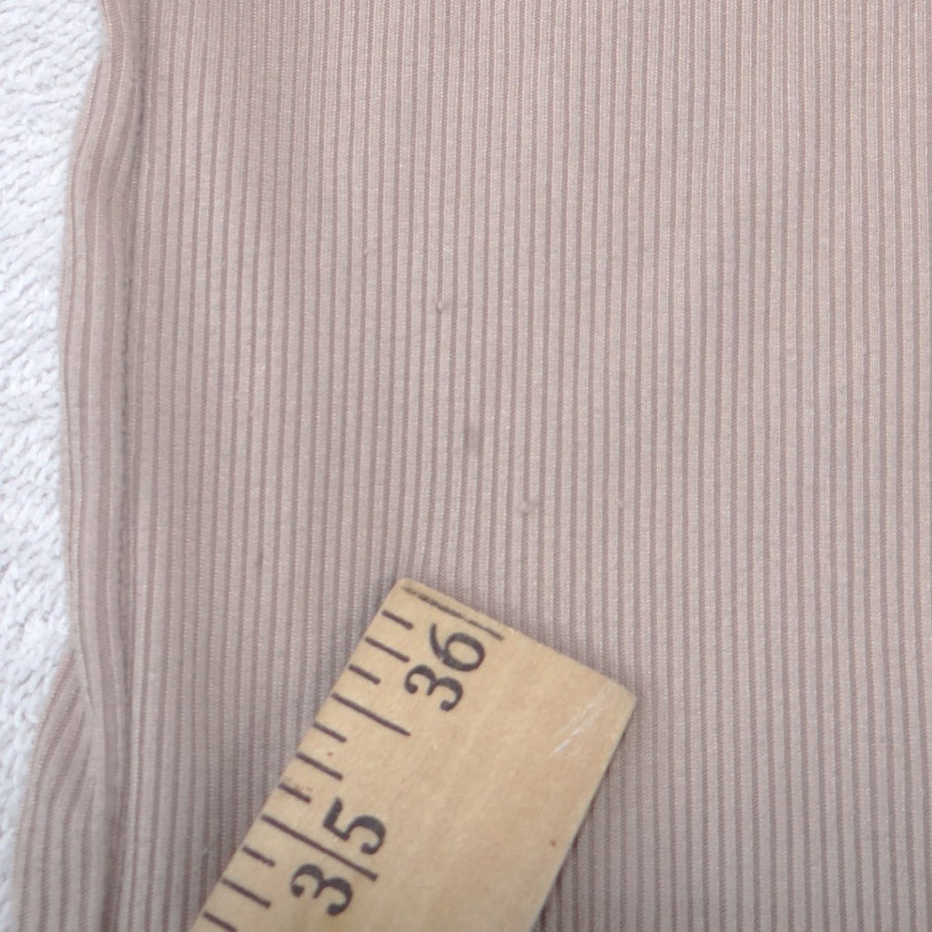 No Boundaries Ribbed Camisole Tank Top Tan Taupe Medium 7-9 Sleeveless Scoop