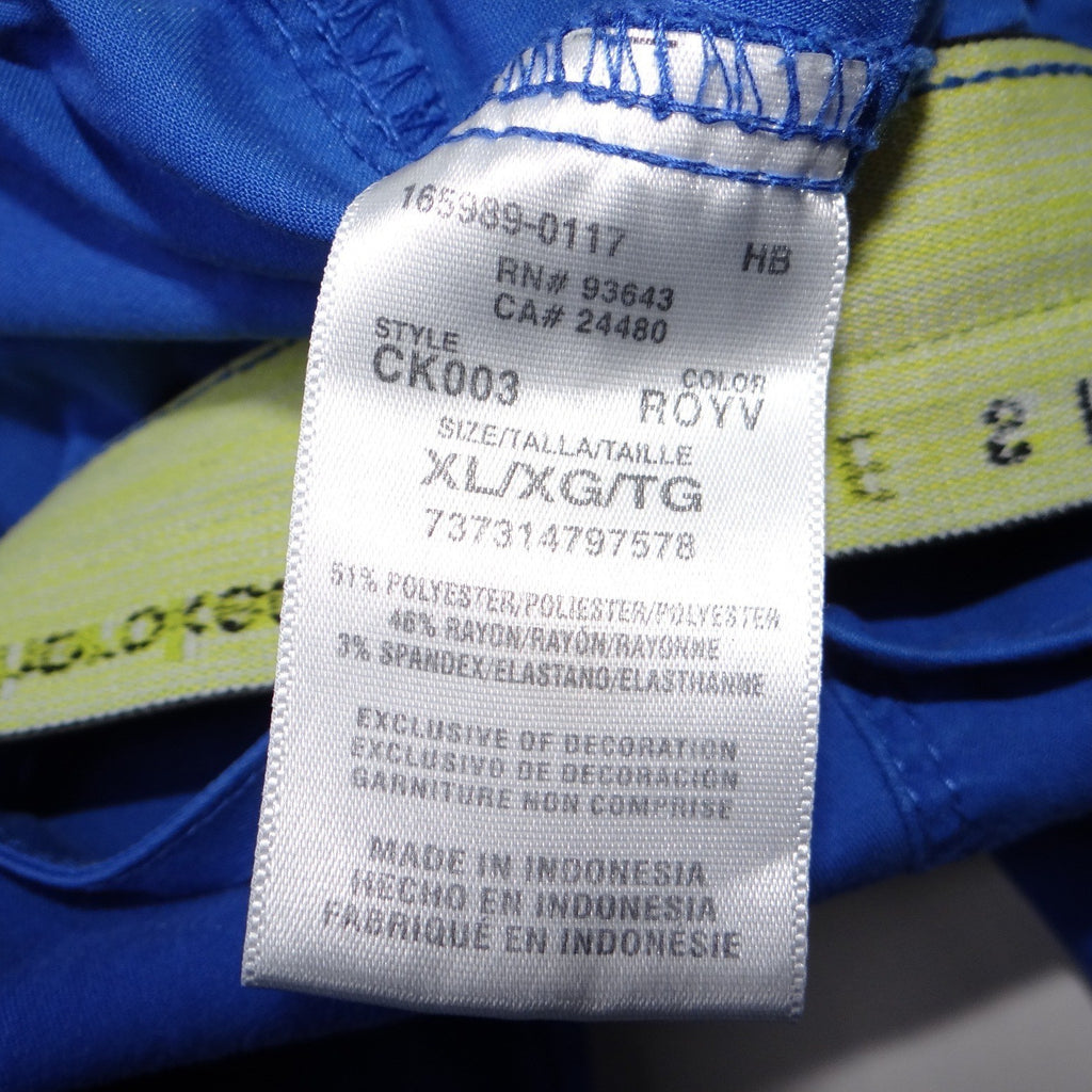 Cherokee Luxe Sport Royal Blue Scrub Pants Cargo Drawstring XL CK003