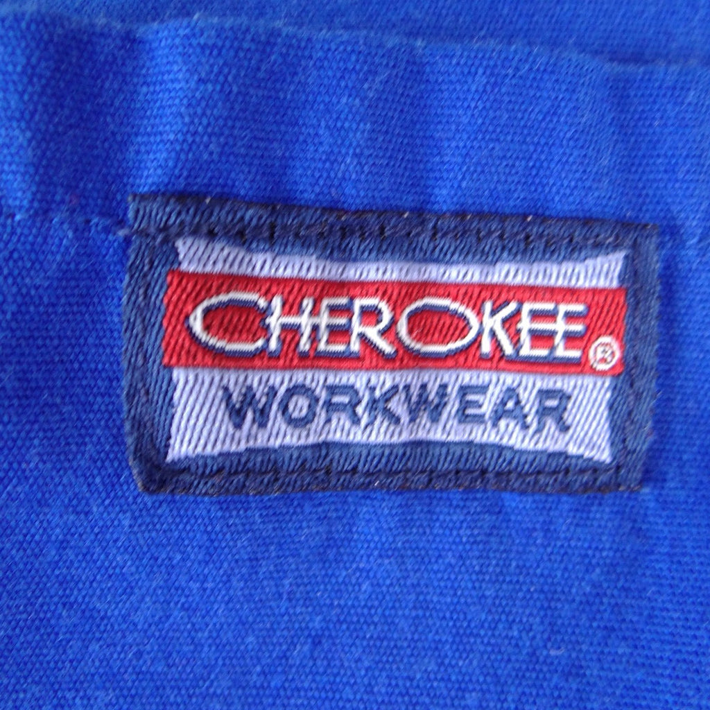 Cherokee Workwear Women Royal Blue Cargo Scrub Pants XS Drawstring