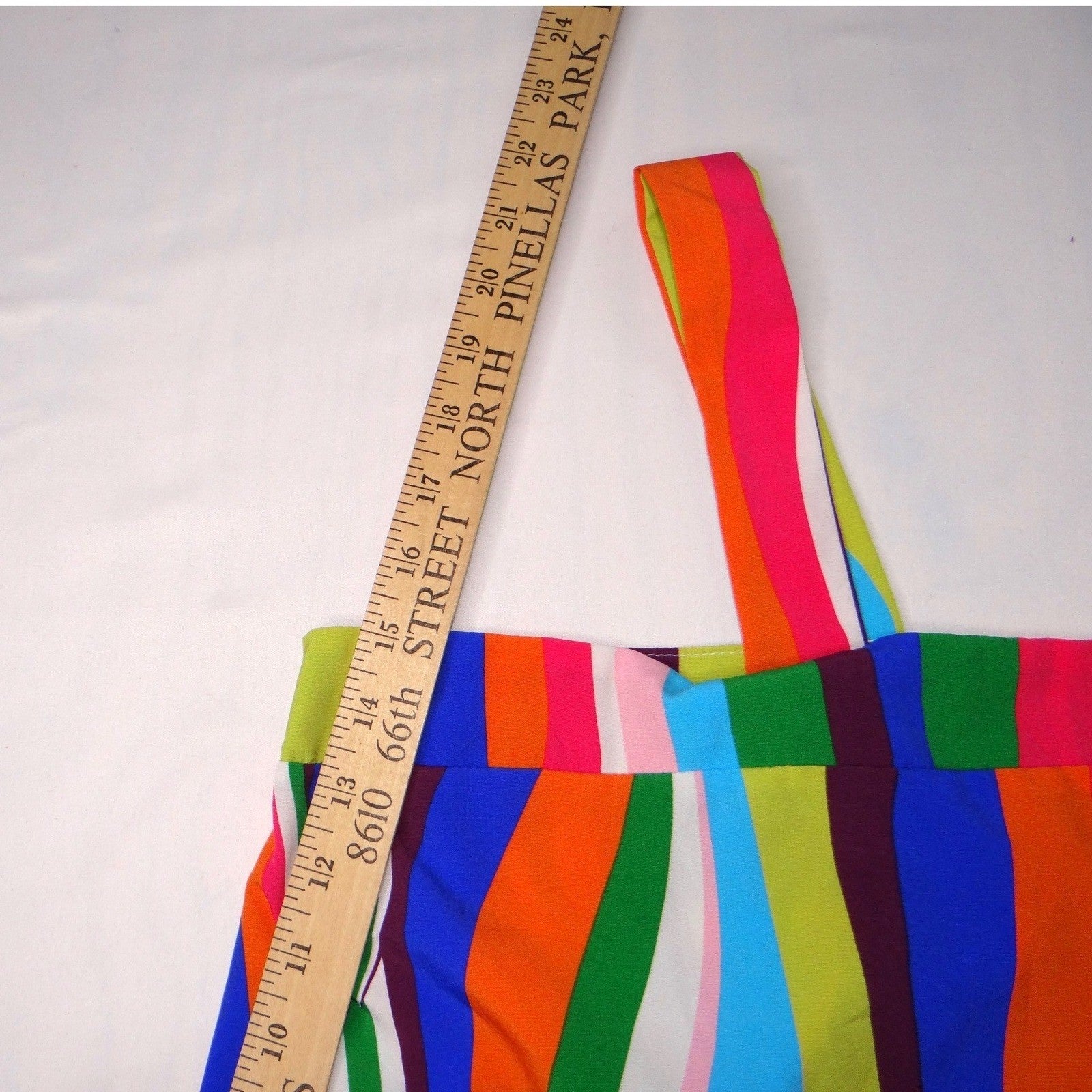 SHEIN CURVE 3XL Rainbow Stripe Tank Top Women's Plus Size