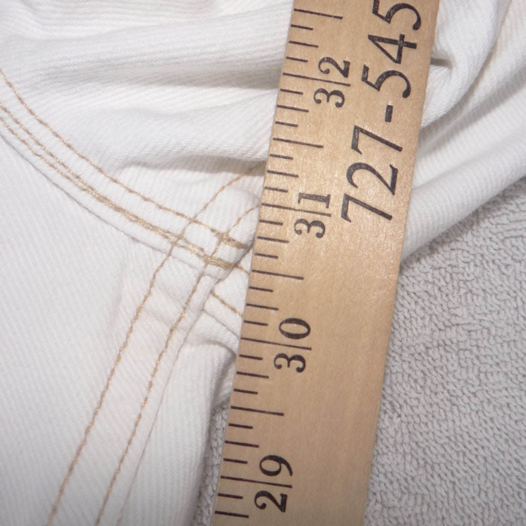 Levis White Denim Straight Leg Jeans Mens 31x31 Solid Cotton Pants