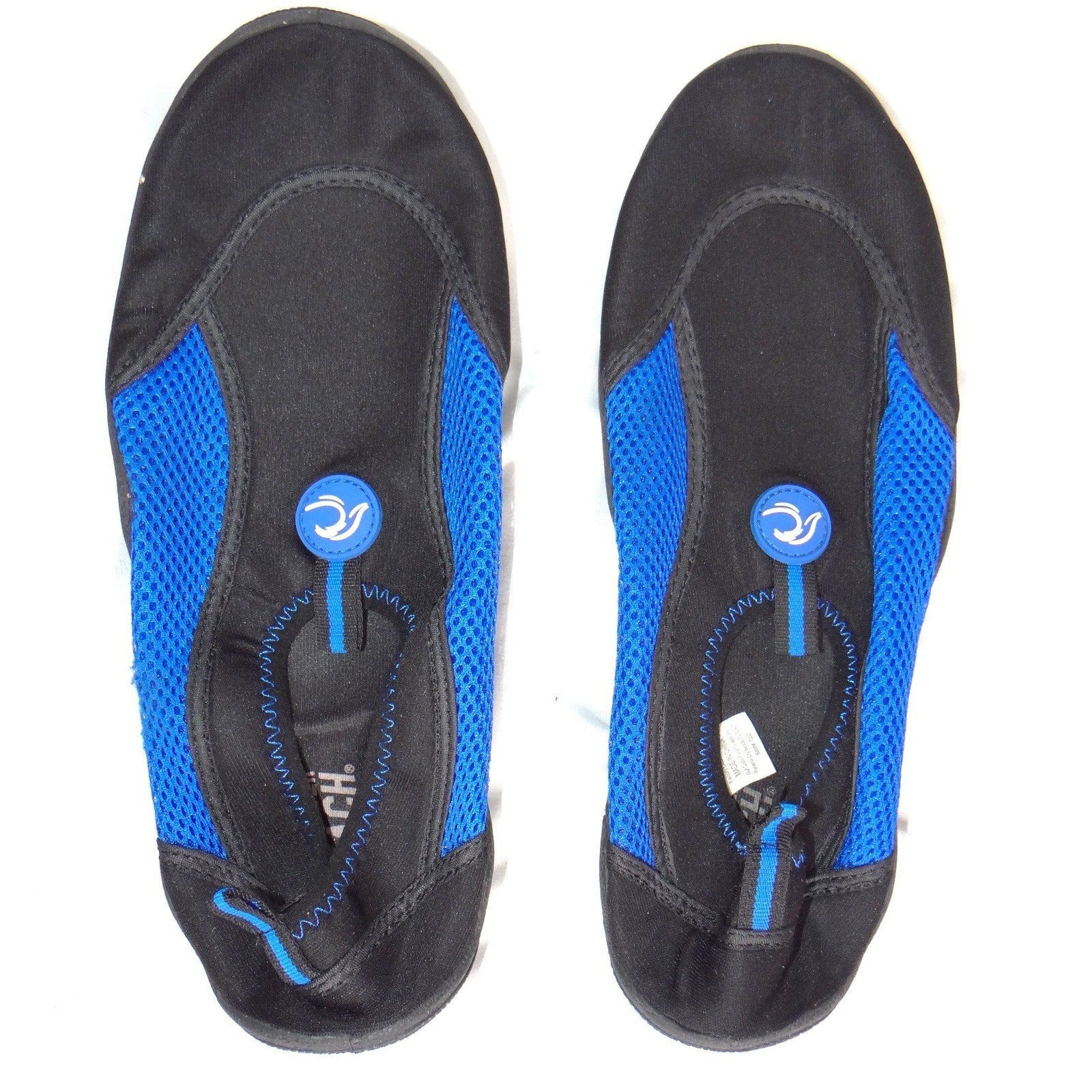 Panama Jack Mens Blue Black Mesh Water Shoes Aqua Socks M
