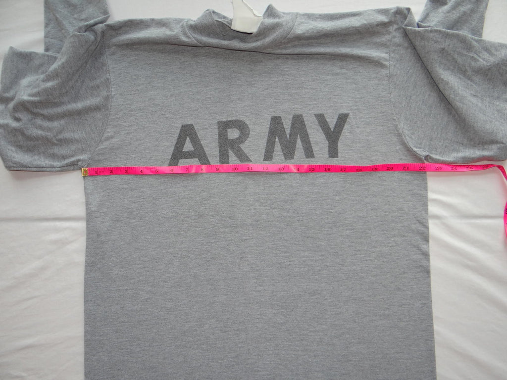 Gray Long Sleeve ARMY Turtleneck Shirt