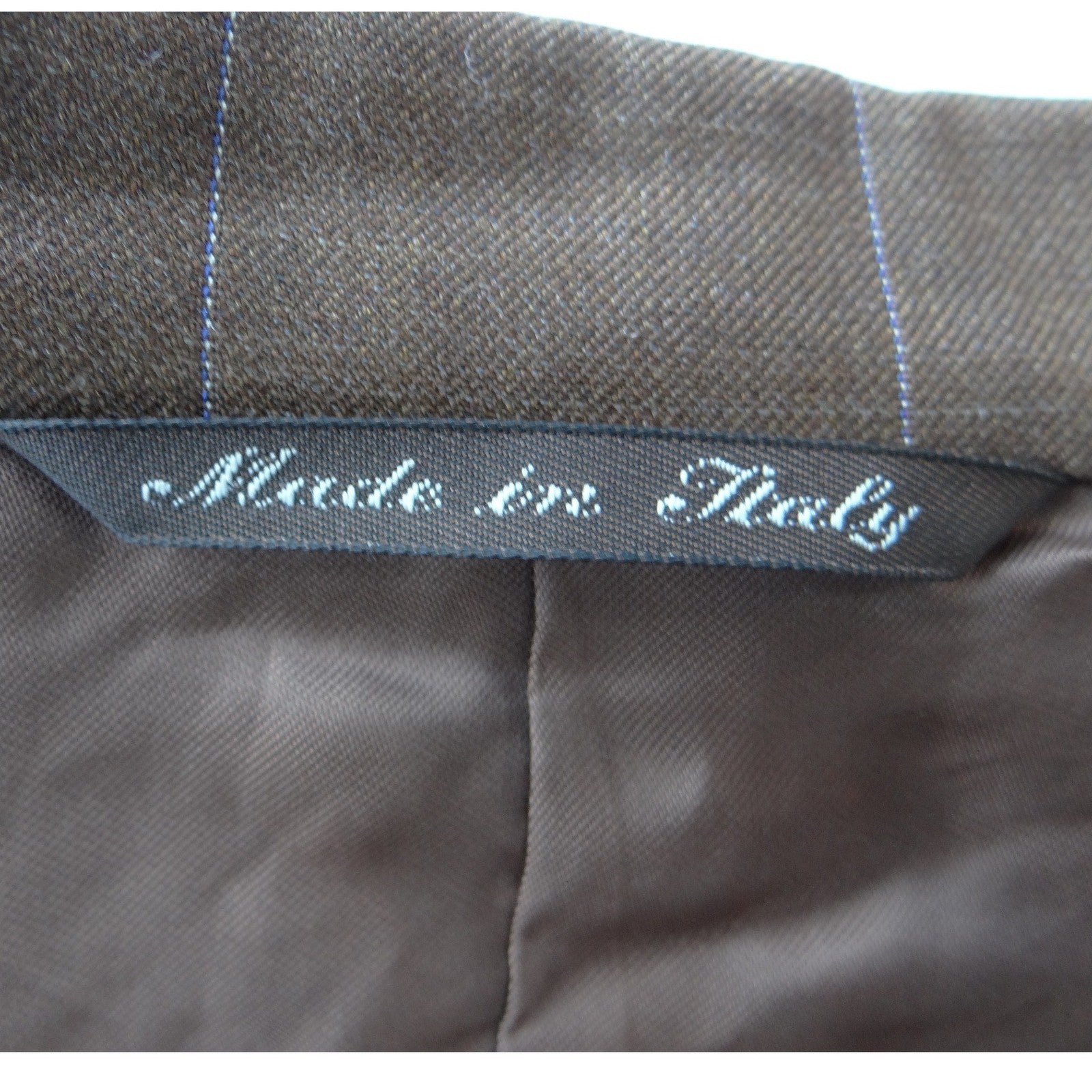 Canali Mens Brown Windowpane Wool Blazer Sport Coat Made in Italy 42R 43R