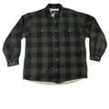 RedHead Sherpa Lined Flannel Shirt Jacket Mens Green Black Plaid Workwear