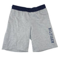 Tommy Hilfiger Boys Gray Navy Blue Logo Fleece Sweat Shorts Size M 10/12