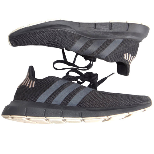 Adidas Swift Run Mens 7 Womens 8.5 Black Grey Copper Sneakers
