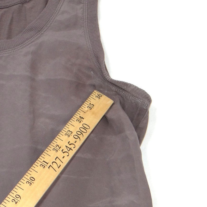 Ann Taylor Loft Lounge Mauve Purple Mixed Media Tank Top Sleeveless Medium