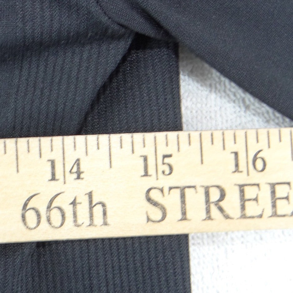 Coco & Shay Womens Black Full Zip Hoodie Ribbed Side Panels JTSM589 Size M/L