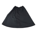 Vintage Lady Manhattan Black Midi Skirt Elastic Waist Size 12 Polyester Rayon