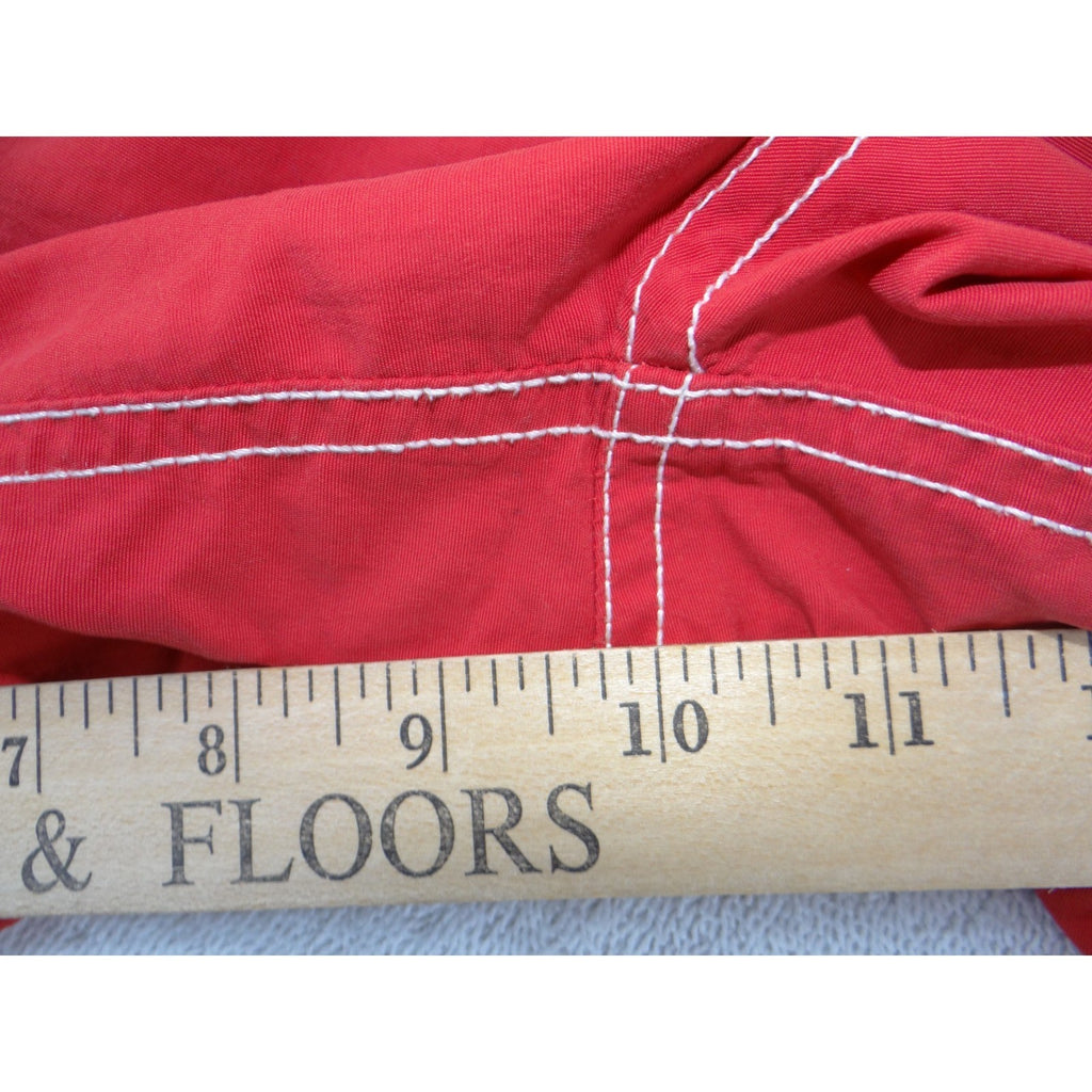 Polo Ralph Lauren Mens Red Board Shorts Cargo Swim Trunks Size Large