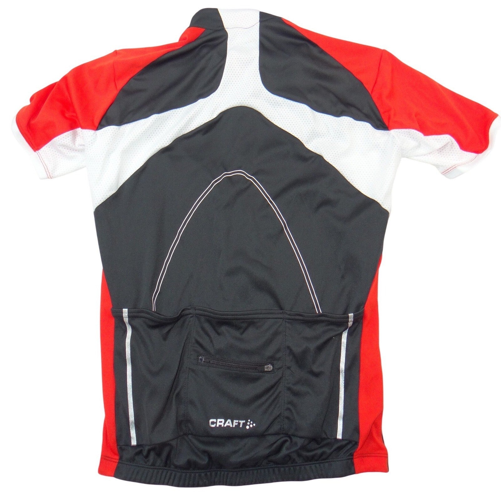 Craft Mens L1 Ventilation Cycling Jersey Black Red White Full Zip Size M 1900874