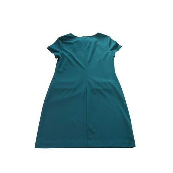 Vintage Tommy Hilfiger Beautiful Green Dress with Decorated Neckline