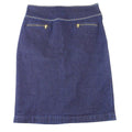Lauren Ralph Lauren Denim Pencil Skirt Dark Wash Indigo Knee Length Womens 8