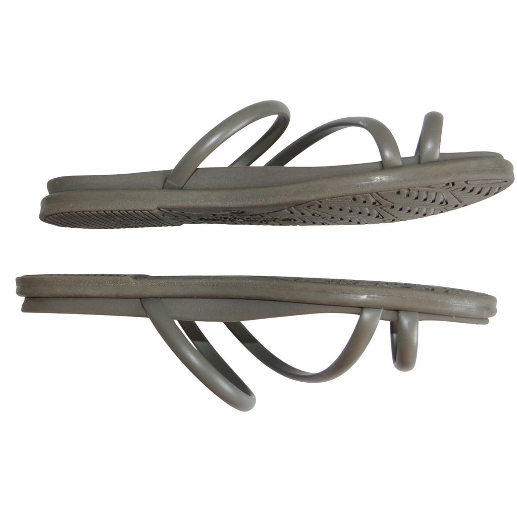 OOFOS OOlala Toe Post Sandals Slate Grey Recovery Flip Flops Womens Size 10