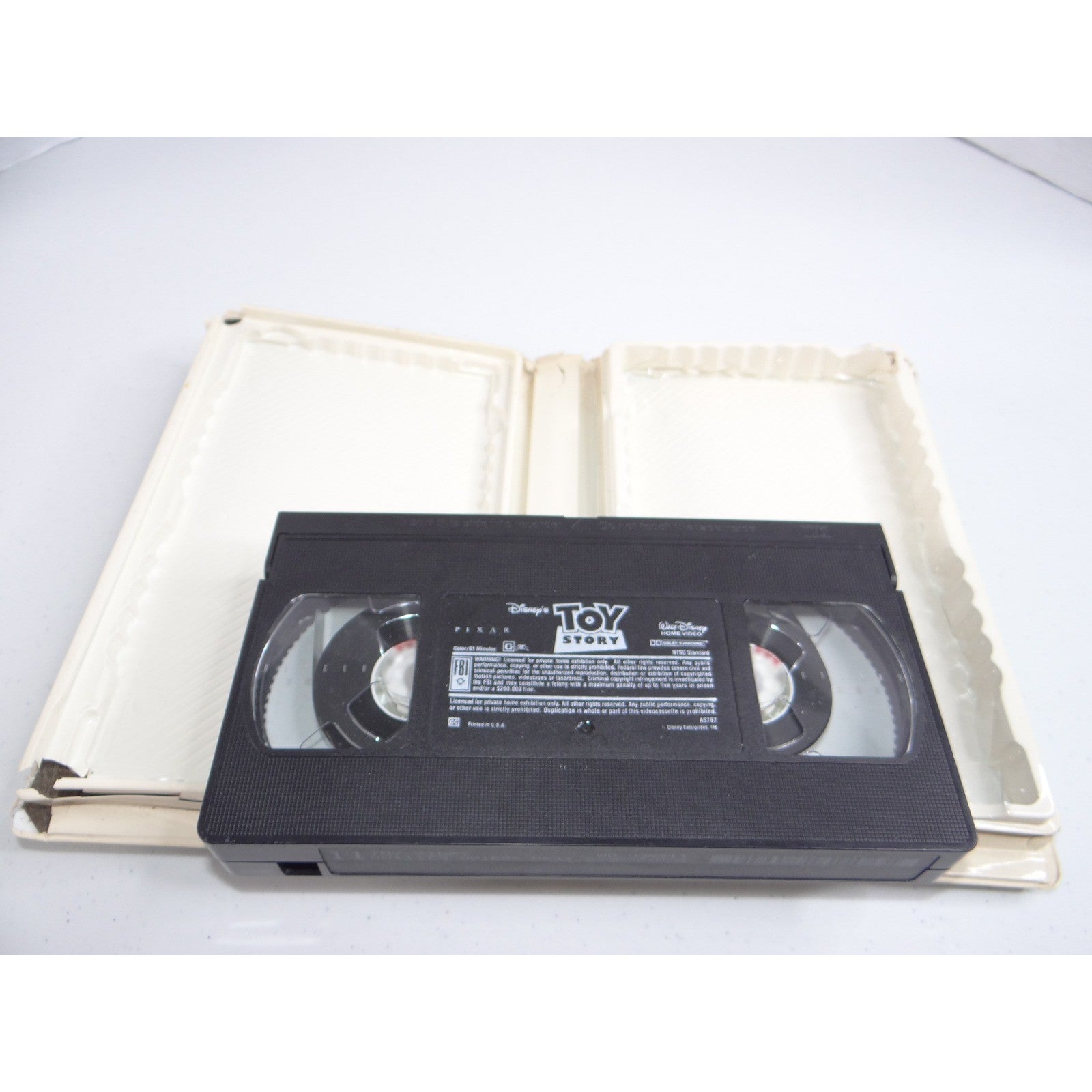 Disney Pixar Toy Story VHS 1996 Clamshell Case Stock No 6703 Tom Hanks Tim Allen