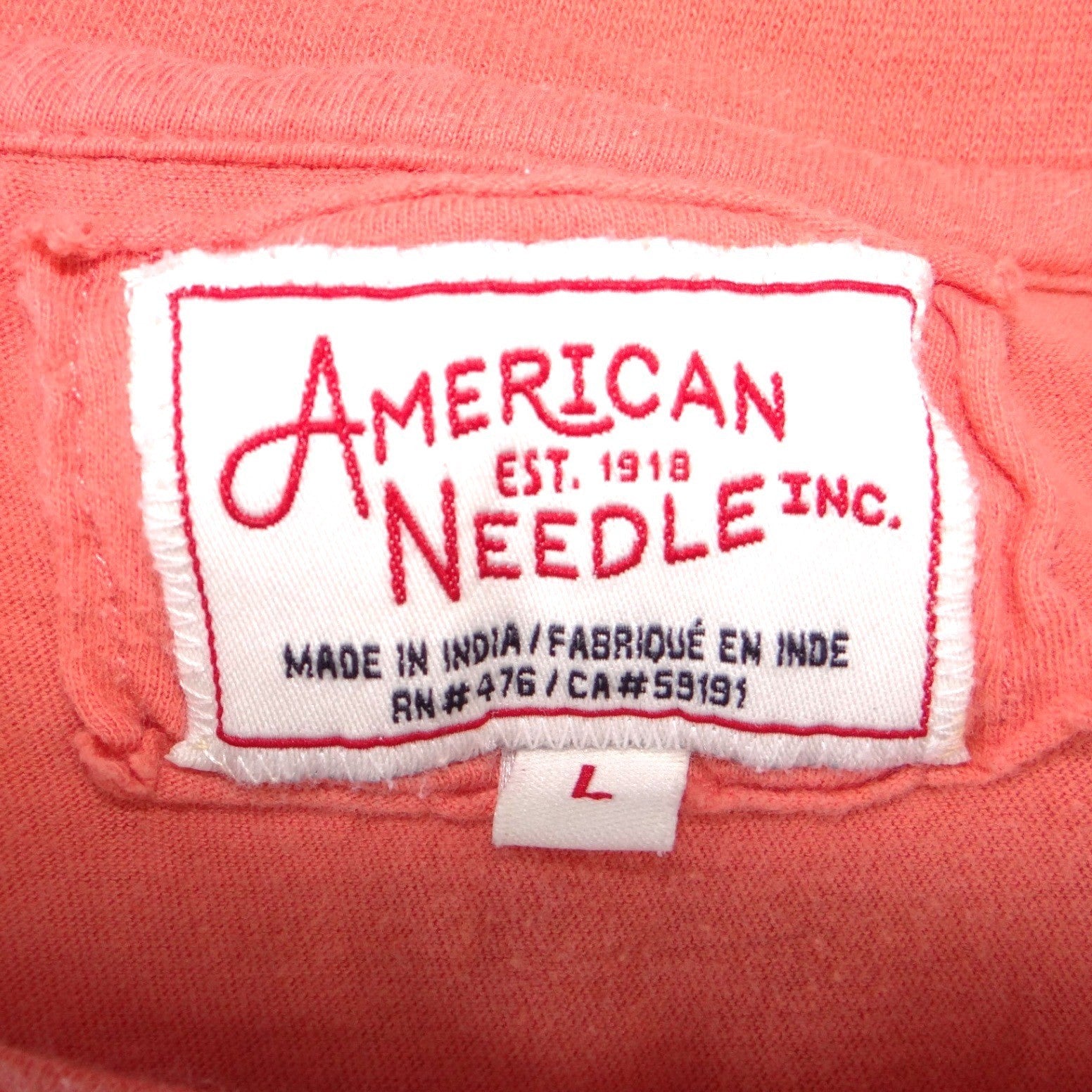 American Needle Mens NHL All Star South Florida 2023 T-Shirt Coral Orange L