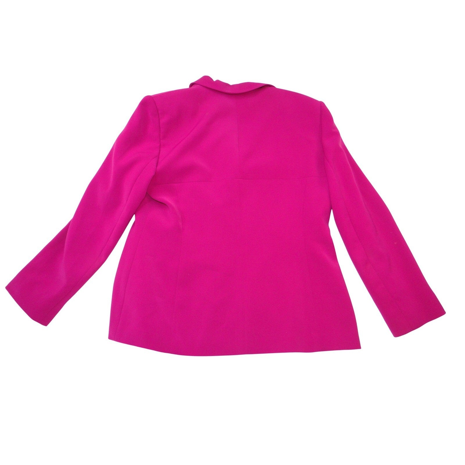 Le Suit Vintage Petite Women Magenta Pink 2 Piece Skirt Suit Blazer Set Size 10P