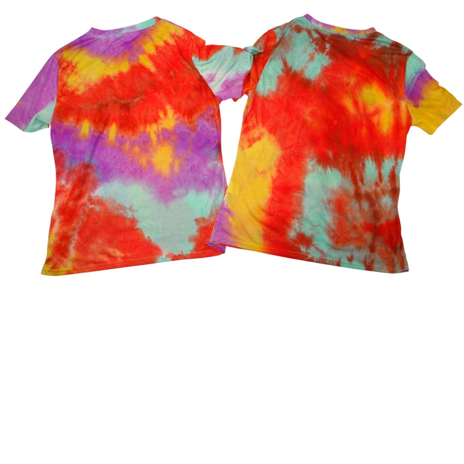 Set of Tie Dye Besties Graphic T Shirts Size L