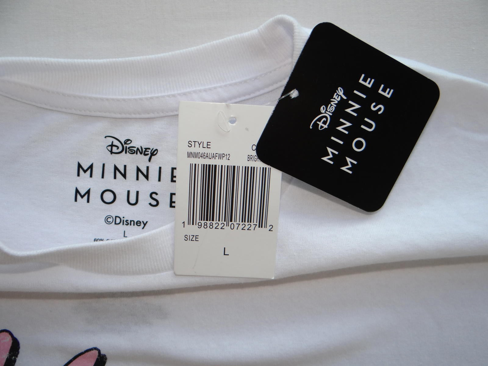 Disney Minnie Mouse Racing Graphic T-Shirt - Size L