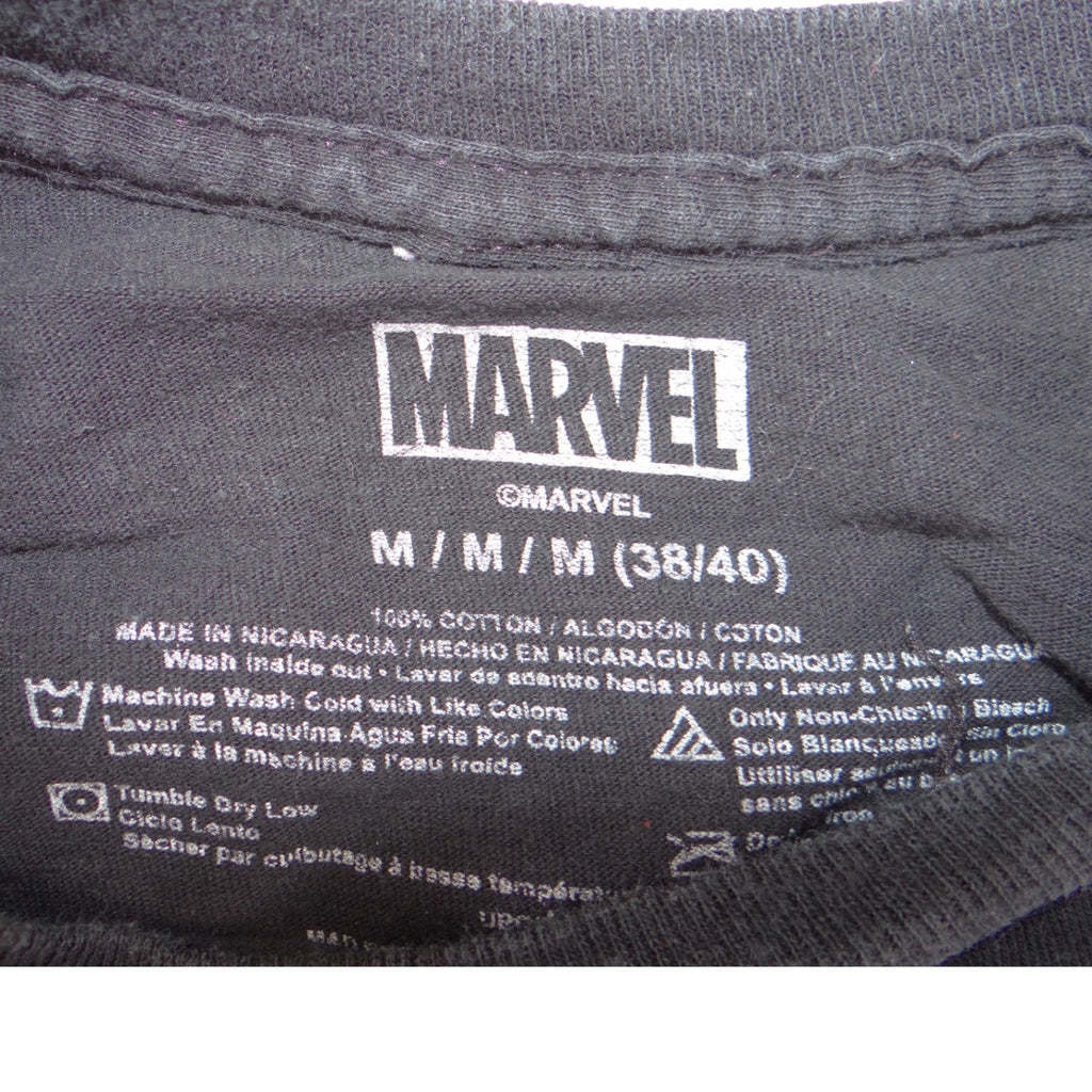 Marvel Wolverine Graphic T-Shirt Mens Medium Black X-Men Comic Short Sleeve Tee