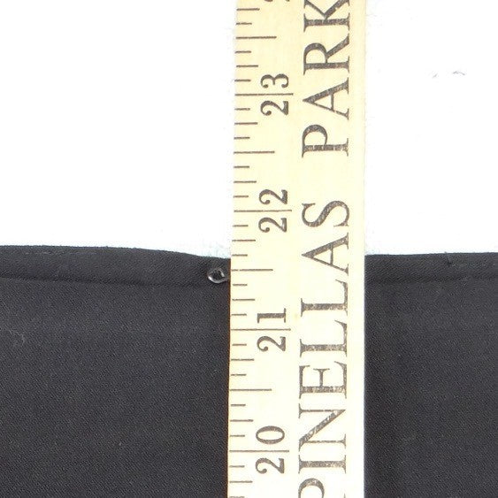 Liz Claiborne Womens Black Stretch Pencil Skirt Size 6 Lined Back Vent Career