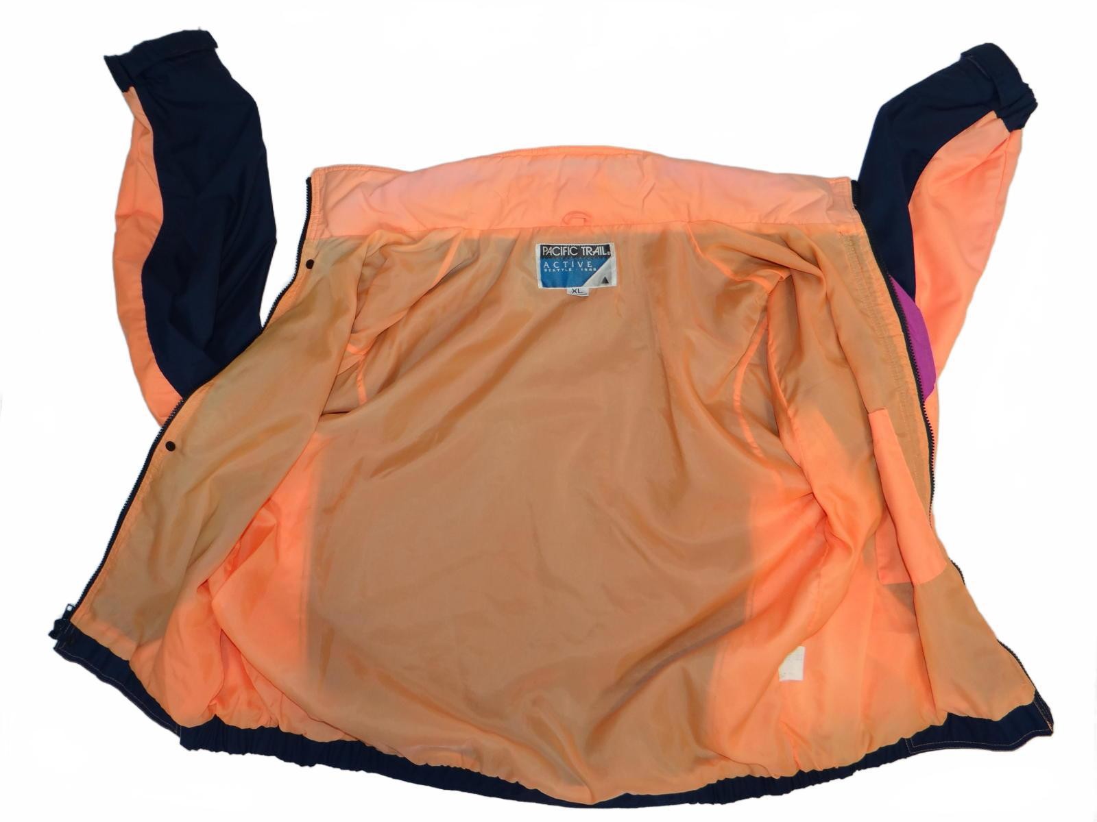 Vintage Pacific Trail Activewear Men's XL Colorblock Windbreaker Jacket