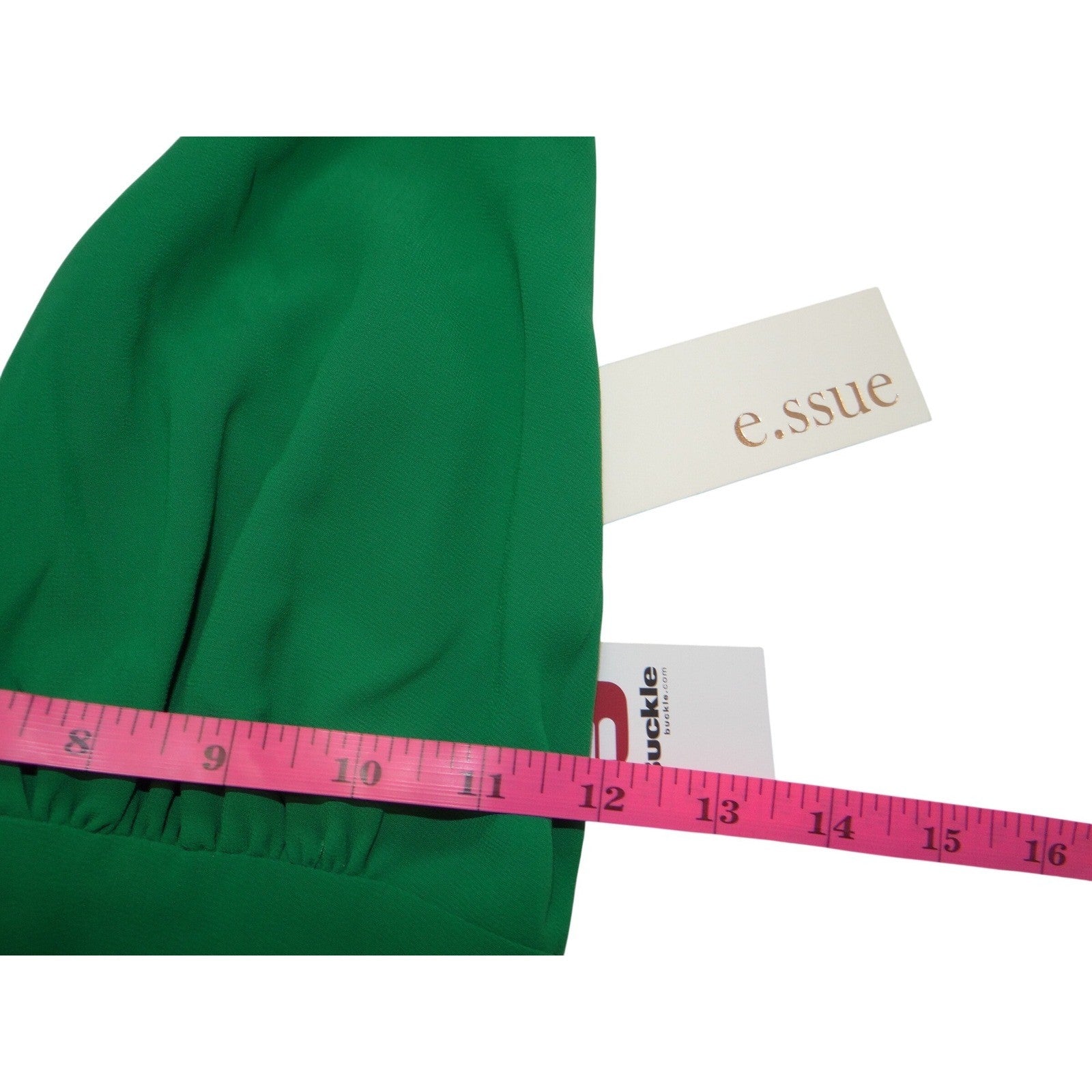 NWT-E.ssue Green V-Neck Surplice Maxi Dress Spaghetti Strap LD33080S NWT Small