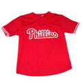 Philadelphia Phillies Red Mesh V-Neck Baseball Jersey XL Short Sleeve