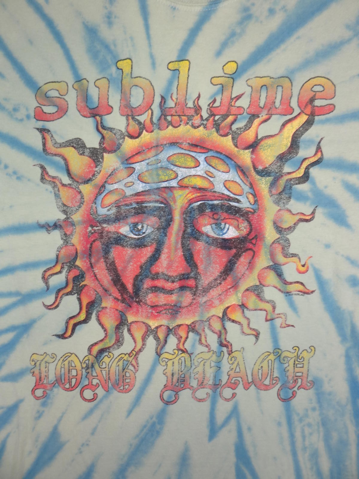 Sublime Long Beach Tie-Dye Graphic T-Shirt Medium