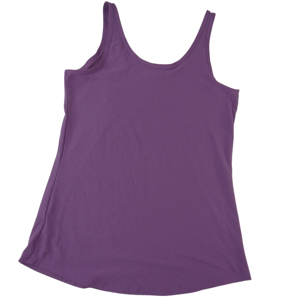 No Boundaries Purple Scoop Neck Tank Top Womens Large 11-13 Solid Basic