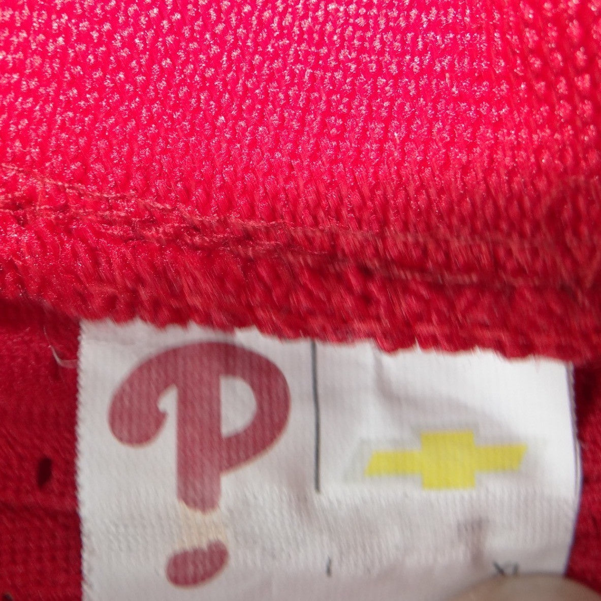 Philadelphia Phillies Red Mesh V-Neck Baseball Jersey XL Short Sleeve