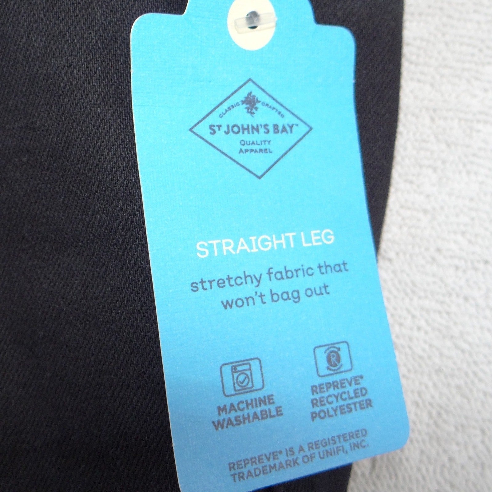 NWT-St Johns Bay Secretly Slender Straight Leg Black 16P Short Tummy Control