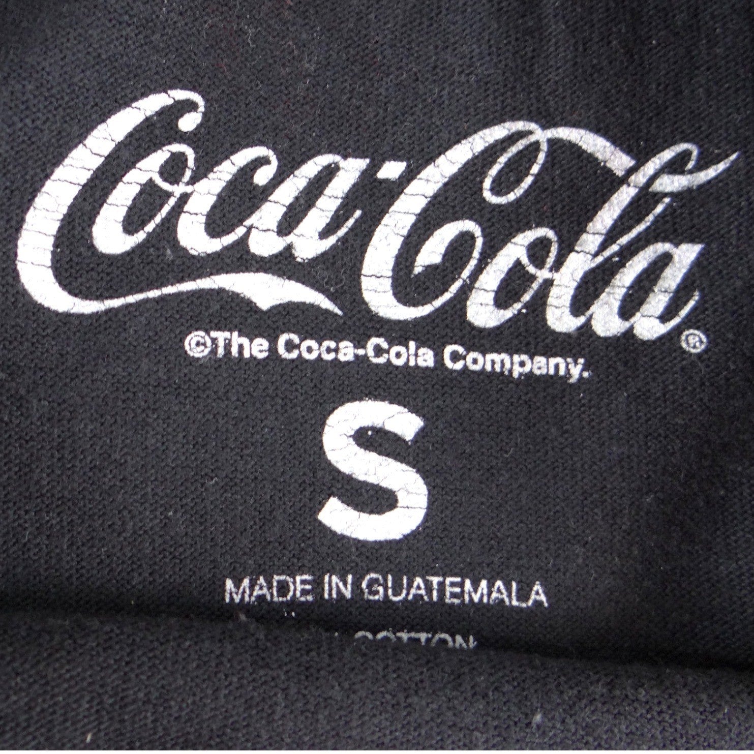Coca-Cola Mens Soda Logo All Over Print T-Shirt Black Sprite Fanta Small